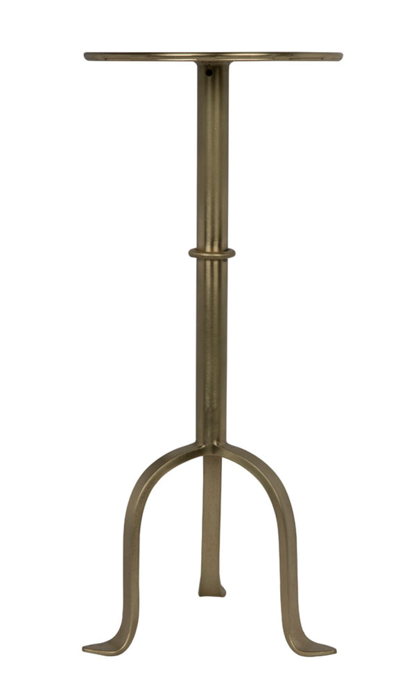 Noir Tini Side Table - Charming Victorian-Inspired Design with Curved Legs for Modern Spaces and Style Antique Brass GTAB303MB