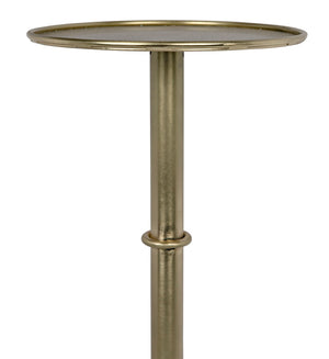 Noir Tini Side Table - Charming Victorian-Inspired Design with Curved Legs for Modern Spaces and Style Antique Brass GTAB303MB