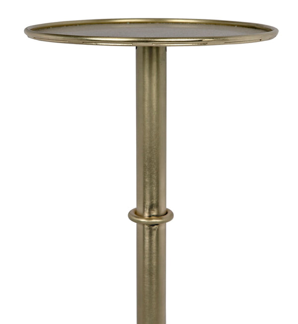 Noir Tini Side Table - Charming Victorian-Inspired Design with Curved Legs for Modern Spaces and Style Antique Brass GTAB303MB