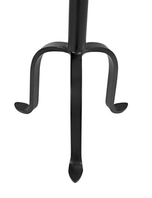 Noir Tini Side Table - Charming Victorian-Inspired Design with Curved Legs for Modern Spaces and Style Matte Black GTAB303MTB