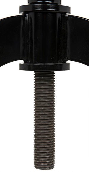 Noir Kaldera Side Table - Modern Black Iron Accent with Adjustable Height for Timeless Elegance and Function GTAB318MTB