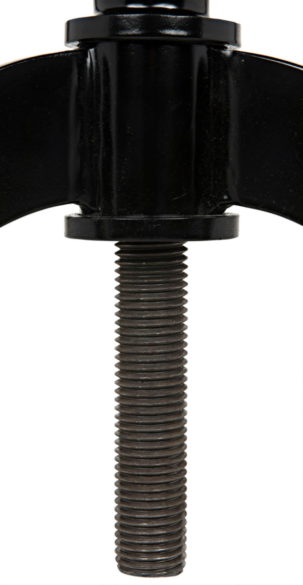 Noir Kaldera Side Table - Modern Black Iron Accent with Adjustable Height for Timeless Elegance and Function GTAB318MTB