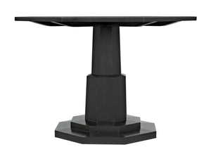 Noir Octagon Table, Pale Mahogany Dining Centerpiece with Eight-Sided Design for Stylish Interiors GTAB474P