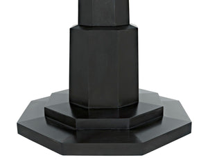 Noir Octagon Table, Pale Mahogany Dining Centerpiece with Eight-Sided Design for Stylish Interiors GTAB474P