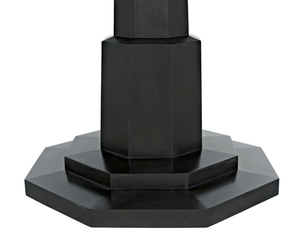 Noir Octagon Table, Pale Mahogany Dining Centerpiece with Eight-Sided Design for Stylish Interiors GTAB474P
