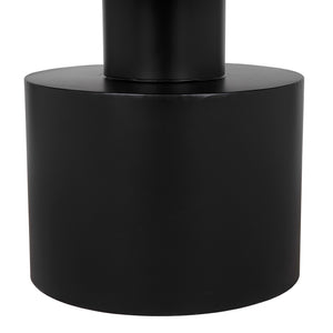 Noir Marlow Handcrafted Black Iron Dining Table - Sleek Round Centerpiece for Modern Interiors & Dining GTAB488MTB