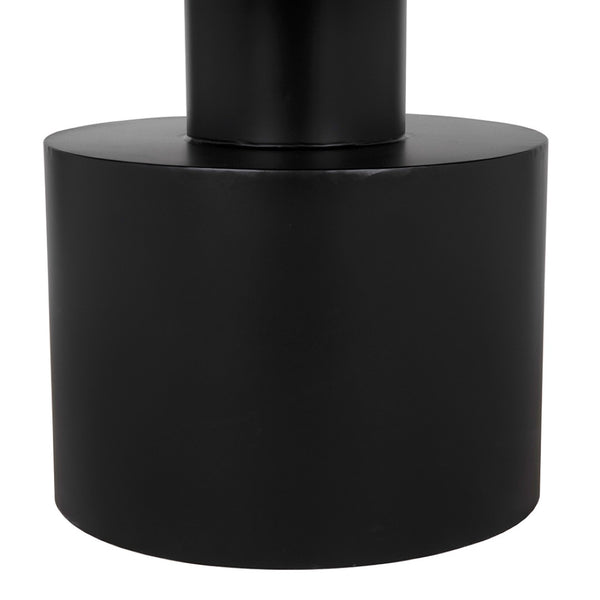 Noir Marlow Handcrafted Black Iron Dining Table - Sleek Round Centerpiece for Modern Interiors & Dining GTAB488MTB