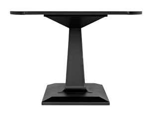 Noir Amboss Dining Table - Modern Industrial Black Iron Design with Spacious 72" Top for 6-8 Guests GTAB492MTB