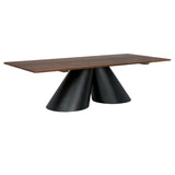 Mason Table GTAB5002MTB Dark Walnut and Matte Black Noir