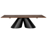 Mason Table GTAB5002MTB Dark Walnut and Matte Black Noir