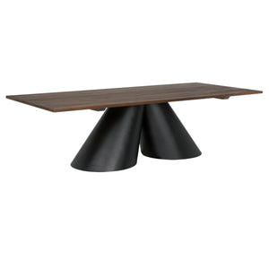 Mason Table GTAB5002MTB Dark Walnut and Matte Black Noir