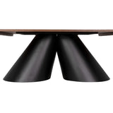 Mason Table GTAB5002MTB Dark Walnut and Matte Black Noir