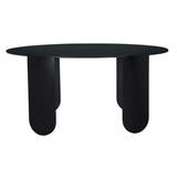 Eco Oval Dining Table GTAB5004MTB Matte Black Noir