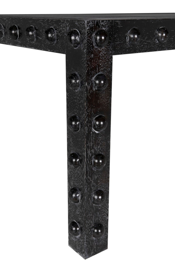 Noir Didier Dining Table - Elegant Black Walnut Design for Modern & Traditional Interiors, 86” Wide GTAB5007BKW