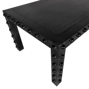 Noir Didier Dining Table - Elegant Black Walnut Design for Modern & Traditional Interiors, 86” Wide GTAB5007BKW