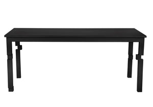 Noir Tetris Table - Bold Geometric Iron Design, Matte Black Finish, Perfect for Dining & Workspace Use GTAB5010MTB