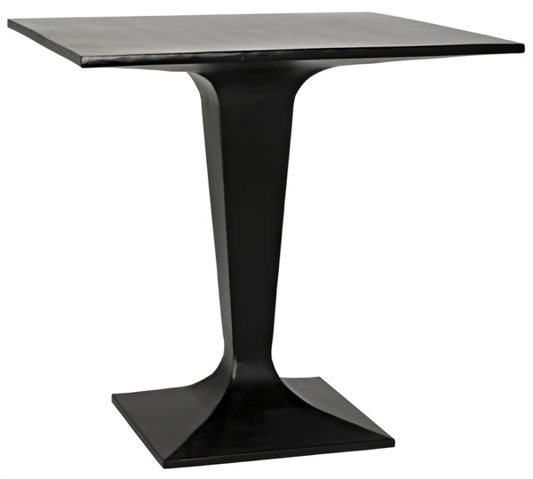 Noir Anoil Handcrafted Bistro Table – Matte Black Iron, Ideal for Indoor/Outdoor Dining & Accent Use GTAB525MTB