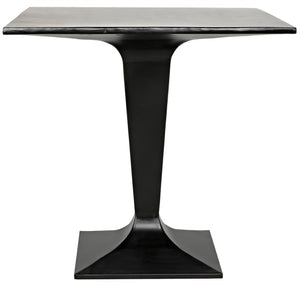 Noir Anoil Handcrafted Bistro Table – Matte Black Iron, Ideal for Indoor/Outdoor Dining & Accent Use GTAB525MTB