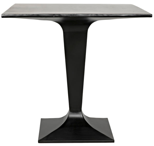 Noir Anoil Handcrafted Bistro Table – Matte Black Iron, Ideal for Indoor/Outdoor Dining & Accent Use GTAB525MTB
