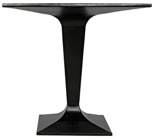 Noir Anoil Handcrafted Bistro Table – Matte Black Iron, Ideal for Indoor/Outdoor Dining & Accent Use GTAB525MTB
