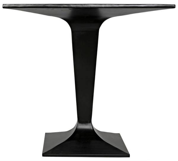Noir Anoil Handcrafted Bistro Table – Matte Black Iron, Ideal for Indoor/Outdoor Dining & Accent Use GTAB525MTB