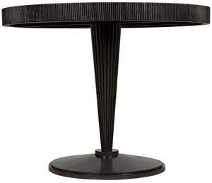 Noir Granada Dining Table, Artisan-Carved Mahogany with Hand-Rubbed Finish – Perfect for Any Dining Space GTAB532P