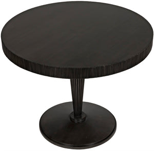 Noir Granada Dining Table, Artisan-Carved Mahogany with Hand-Rubbed Finish – Perfect for Any Dining Space GTAB532P