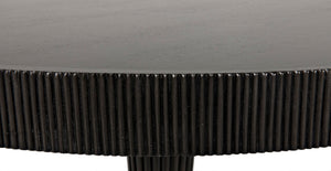 Noir Granada Dining Table, Artisan-Carved Mahogany with Hand-Rubbed Finish – Perfect for Any Dining Space GTAB532P