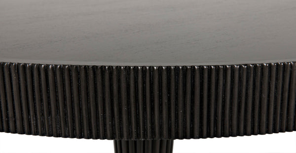 Noir Granada Dining Table, Artisan-Carved Mahogany with Hand-Rubbed Finish – Perfect for Any Dining Space GTAB532P