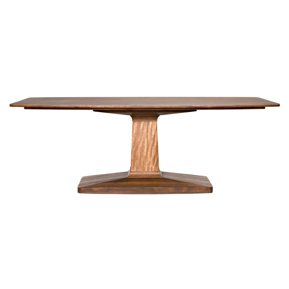 Noir Travis Table - Timeless Solid Walnut Design for Dining Rooms and Entertaining Spaces, Seats 6-8 Dark Walnut GTAB540DW