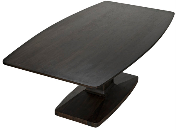 Noir Travis Table - Timeless Solid Walnut Design for Dining Rooms and Entertaining Spaces, Seats 6-8 Ebony Walnut GTAB540EB