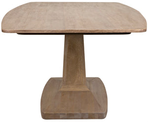 Noir Travis Table - Timeless Solid Walnut Design for Dining Rooms and Entertaining Spaces, Seats 6-8 Washed Walnut GTAB540WAW