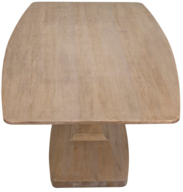 Noir Travis Table - Timeless Solid Walnut Design for Dining Rooms and Entertaining Spaces, Seats 6-8 Washed Walnut GTAB540WAW