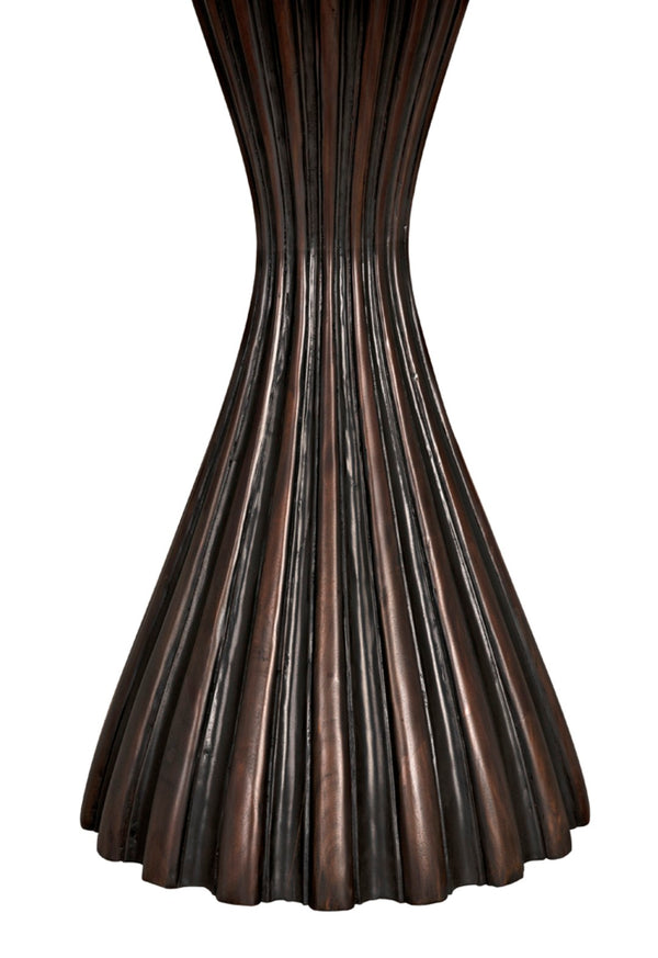 Noir Osiris Contemporary Handcrafted Dining Table in Pale Rubbed Mahogany – Perfect for Stylish Spaces GTAB564PR