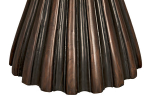 Noir Osiris Contemporary Handcrafted Dining Table in Pale Rubbed Mahogany – Perfect for Stylish Spaces GTAB564PR