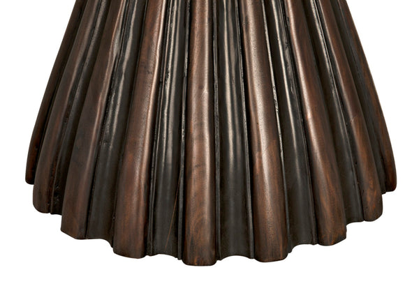 Noir Osiris Contemporary Handcrafted Dining Table in Pale Rubbed Mahogany – Perfect for Stylish Spaces GTAB564PR