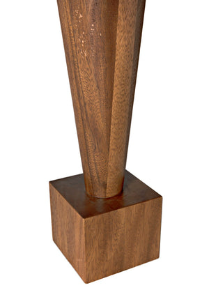 Noir Hybrid Dining Table - Hand-Rubbed Dark Walnut with Geometric Design for Modern Dining & Workspaces GTAB581DW