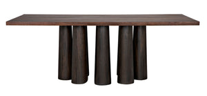 Noir Severity Table - Artisan-Crafted Walnut Dining Table with Modern Elegance and Timeless Design Charm GTAB588