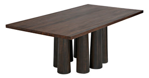 Noir Severity Table - Artisan-Crafted Walnut Dining Table with Modern Elegance and Timeless Design Charm GTAB588