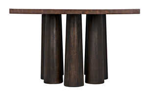 Noir Severity Table - Artisan-Crafted Walnut Dining Table with Modern Elegance and Timeless Design Charm GTAB588
