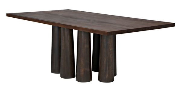 Noir Severity Table - Artisan-Crafted Walnut Dining Table with Modern Elegance and Timeless Design Charm GTAB588