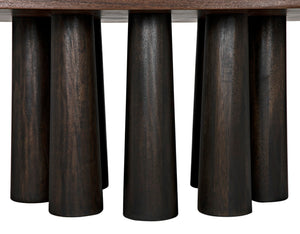 Noir Severity Table - Artisan-Crafted Walnut Dining Table with Modern Elegance and Timeless Design Charm GTAB588