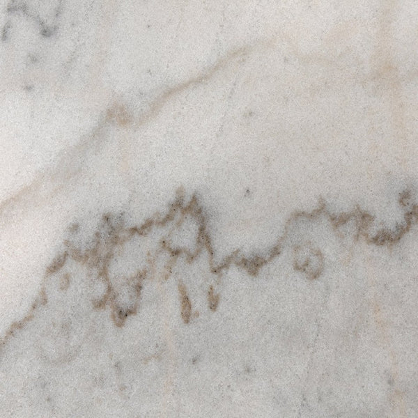 Noir Jman Table 36" - Aged Brass & Bianco Crown Marble, Industrial-Classic Design for Modern Dining Spaces GTAB598AB-36