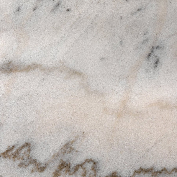 Noir Jamna 36" Round Dining Table with Matte Black Iron Base & Bianco Crown Marble Top for Modern Elegance GTAB598MTB-36