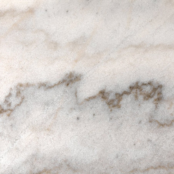 Noir Joni Table 36" - Industrial Elegance with Bianco Crown Marble Top for Modern Dining Spaces Aged Brass GTAB599AB-36