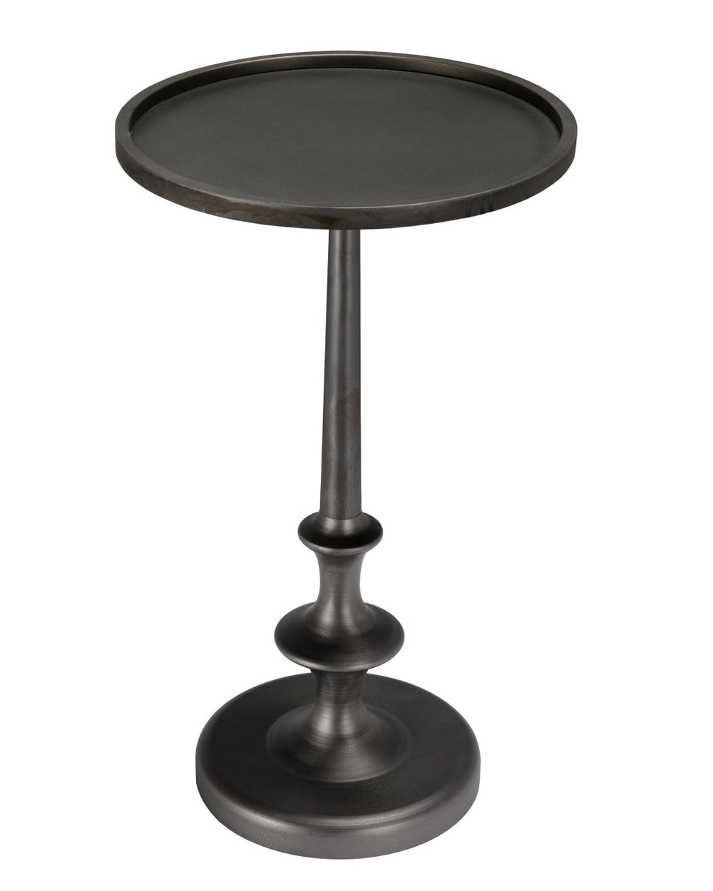 Noir Terni Side Table - Elegant Matte Black Cast Iron Accent Table for Modern & Classic Spaces GTAB634MT