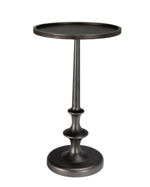 Noir Terni Side Table - Elegant Matte Black Cast Iron Accent Table for Modern & Classic Spaces GTAB634MT