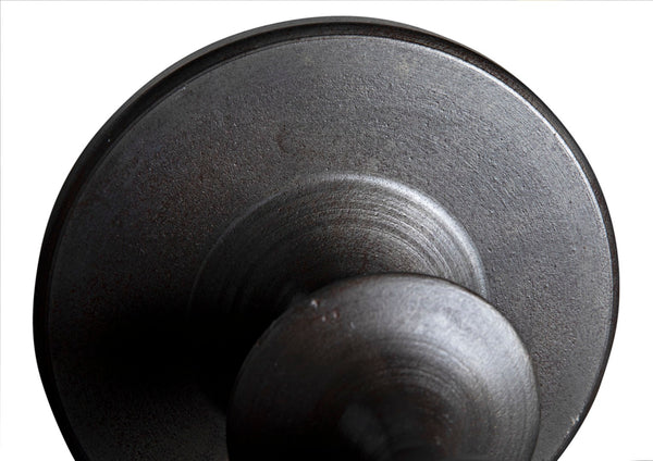 Noir Terni Side Table - Elegant Matte Black Cast Iron Accent Table for Modern & Classic Spaces GTAB634MT