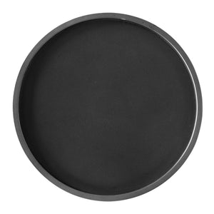 Noir Terni Side Table - Elegant Matte Black Cast Iron Accent Table for Modern & Classic Spaces GTAB634MT