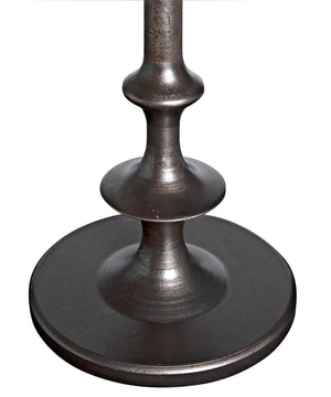 Noir Terni Side Table - Elegant Matte Black Cast Iron Accent Table for Modern & Classic Spaces GTAB634MT